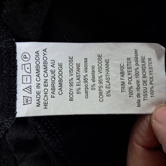 Michael Kors Layered Black TopTunic Chiffon Bottom Size Medium - Picture 7 of 9